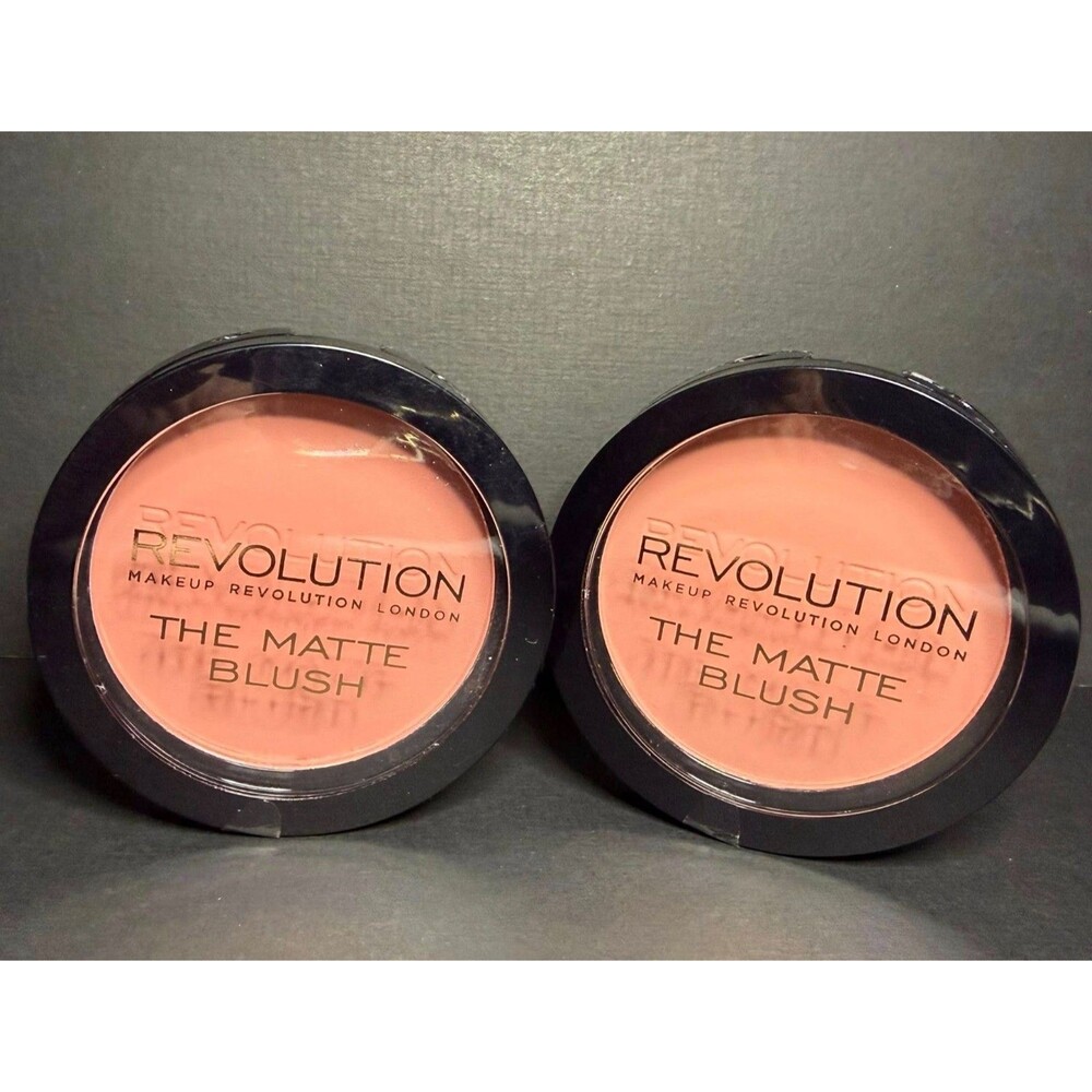 Makeup Revolution The Matte Blush Fusion 2 Pack Peachy Pink Powder Blush